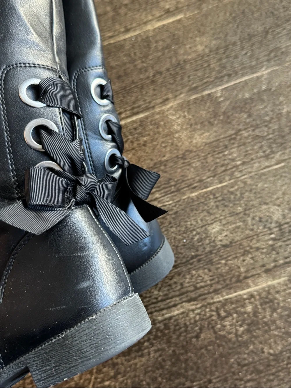 Cynthia Rowley Classic Black Knee-High Riding Boots Girl’s Size 12